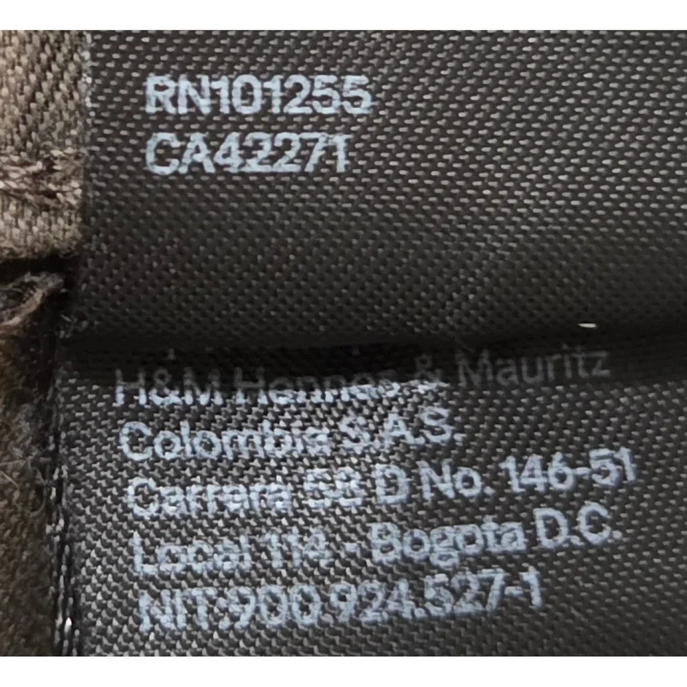 HM Slim Fit Joggers Mens Medium Dark Gray Articulated Knee Bungee Hem